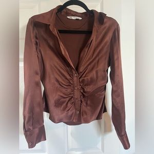 Zara women’s button down blouse